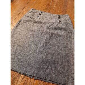 Jr Junior Size 9 IZ Byer California Grey Black White Straight Pencil Skirt
